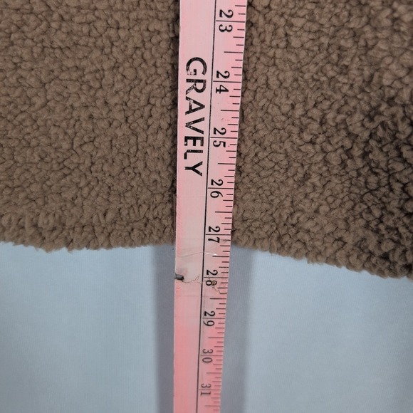 Koolaburra by UGG Pullover Size XS Sherpa Fleece Brushed Back Tan Quarter Zip - Picture 3 of 8